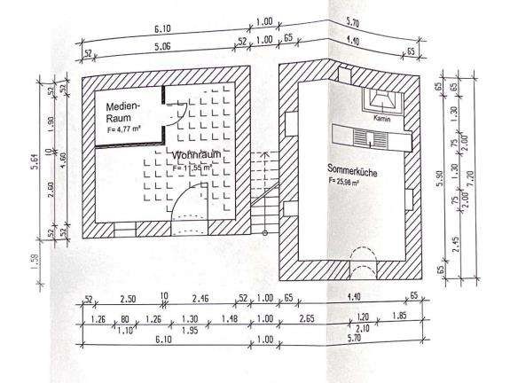 Grundriss EG und Sommerküche