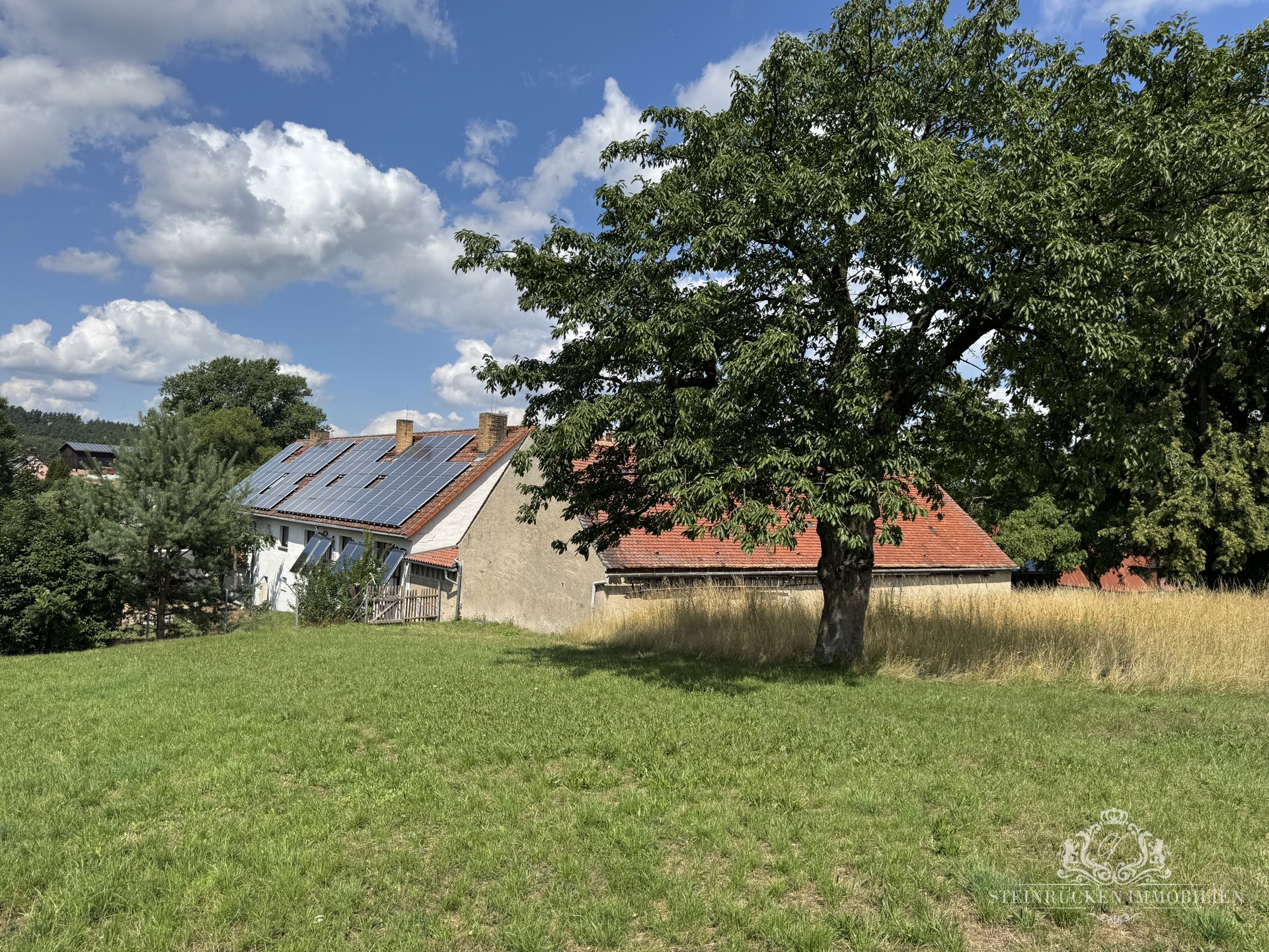 Blick auf die PV Anlage