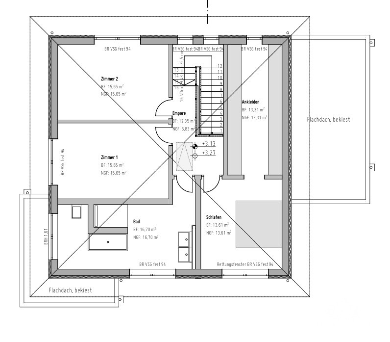Grundriss Obergeschoss