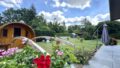 Saunahaus und Garten