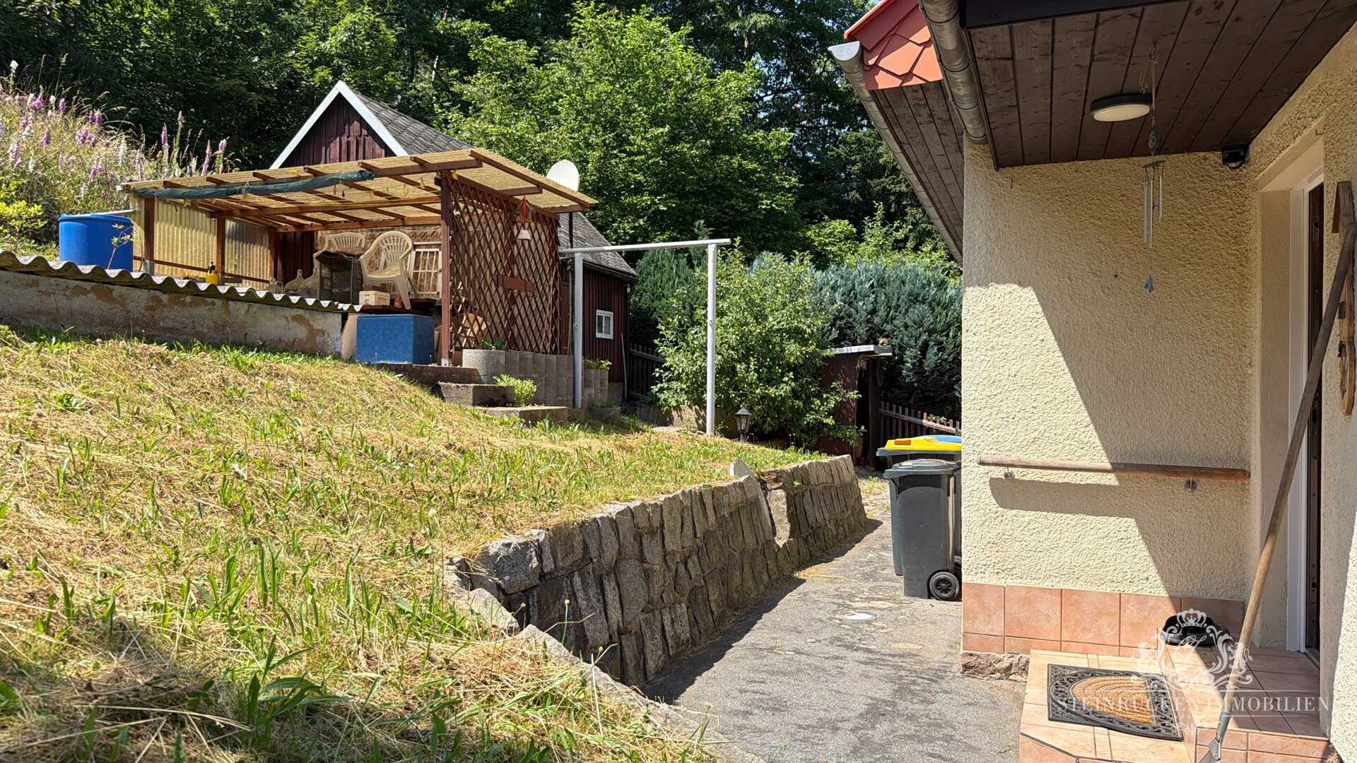 Rückseite & Hauseingang