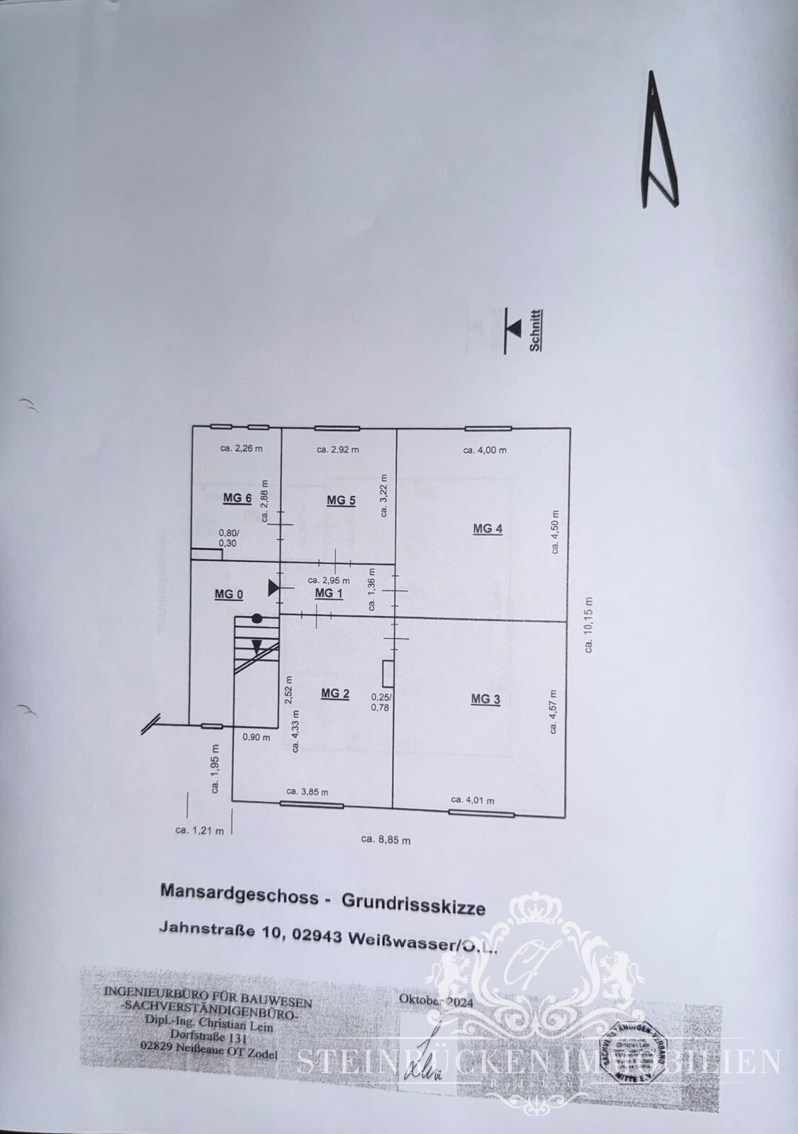 Grundriss Mansardgeschoss