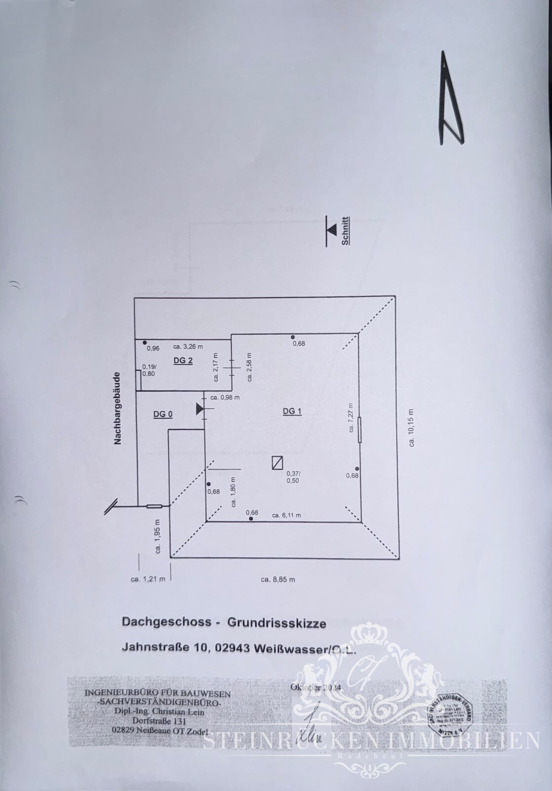 Grundriss Dachgeschoss